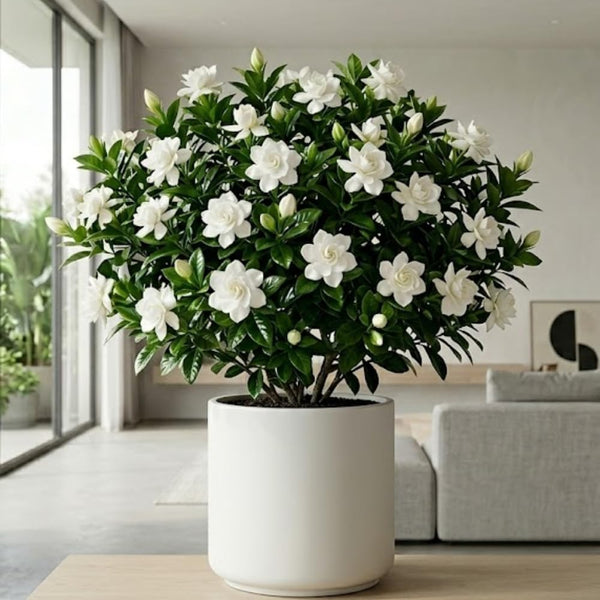 White Gardenia Tree Live Plant, Flower Plant, 5-7 Inch Tall, 3.5 Inch Pot