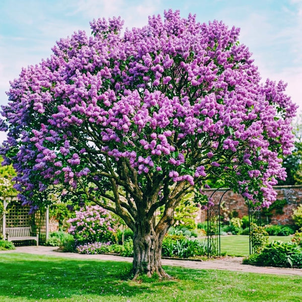 Purple Lilac Live Plant, Fragrant Bloom Bush, 4 Inch Pot