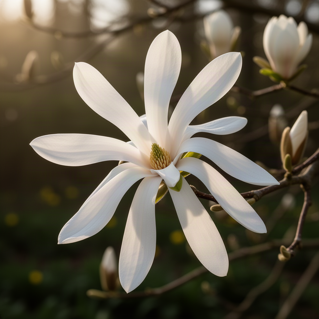 Live Star Magnolia Tree, 6-14 Inch Flowering Plant For Spring Garden Spaces