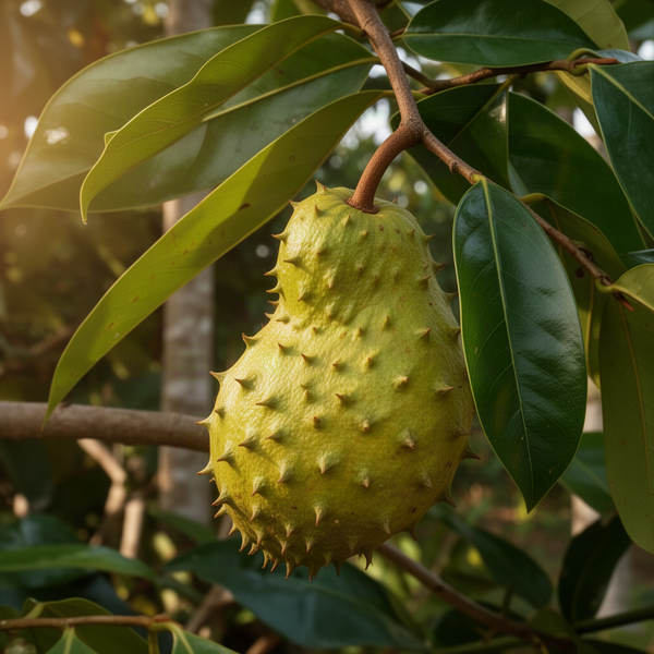 Tropical Live Guanabana Soursop Fruit Tree, 6-8 Inch Plant In A 4 Inch Pot
