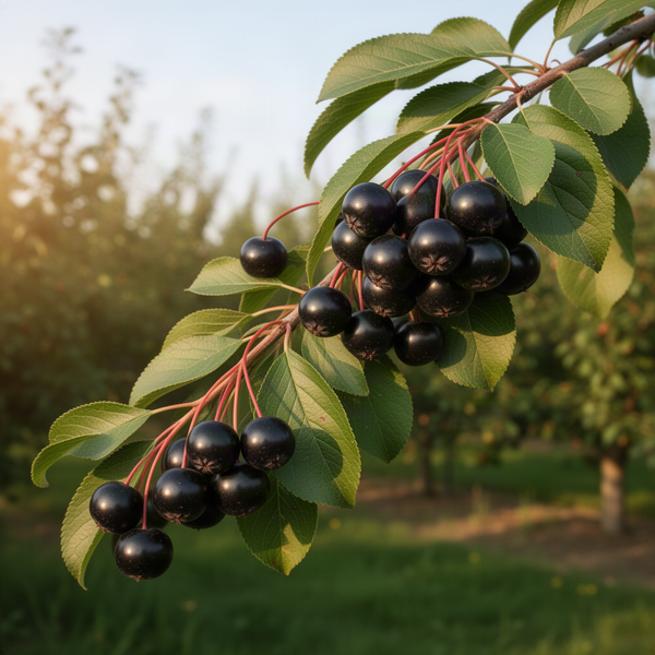 Live Black Chokeberry Plant, 8-14 Inches Tall In Quart Pot For Gardens