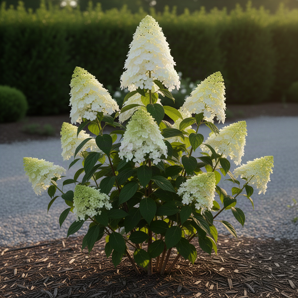 2 Lime Hydrangea Live Bushes, Bare Root Plants For Gardens, 1-2 Ft Tall