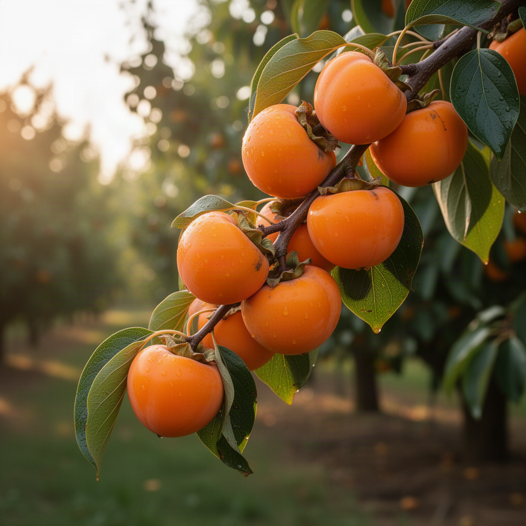 Cold Hardy Persimmon Fruit Tree, Live Plant Measuring 6-12 Inches Tall