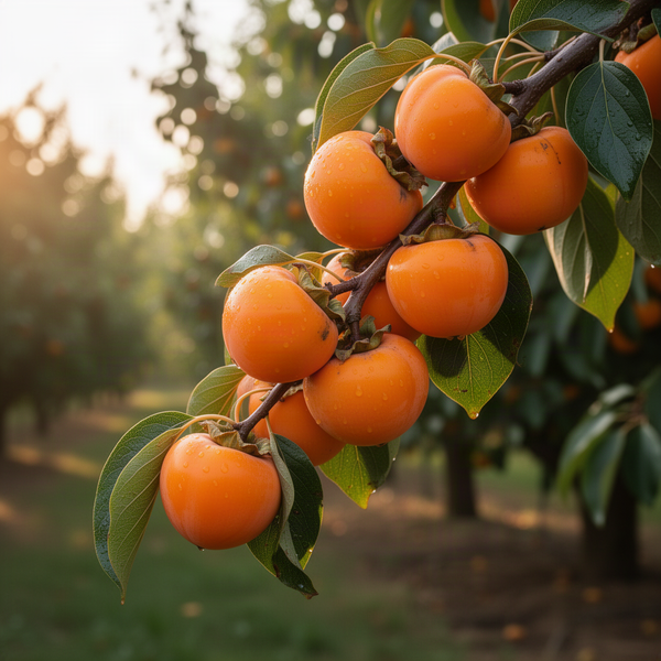 Cold Hardy Persimmon Fruit Tree, Live Plant Measuring 6-12 Inches Tall