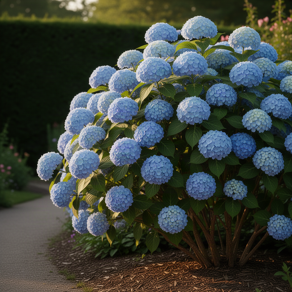 2 Live Blue Hydrangea Plants, 6-12 Inch Hardy Shrubs For Outdoor Gardens