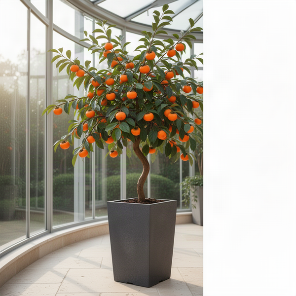 2 Well-Rooted American Persimmon Live Trees, 6-12 Inch Fruit Potted Plants