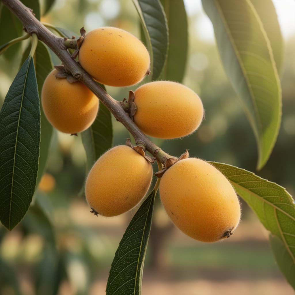 Live Loquat Tree Seedling, 5-9 Inches Tall In 4 Inch Pot, Cold Hardy Plant