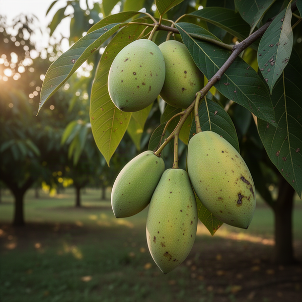2 Live Pawpaw Fruit Tree Seedlings, Potted Plants, 6-12 Inches, Young Trees