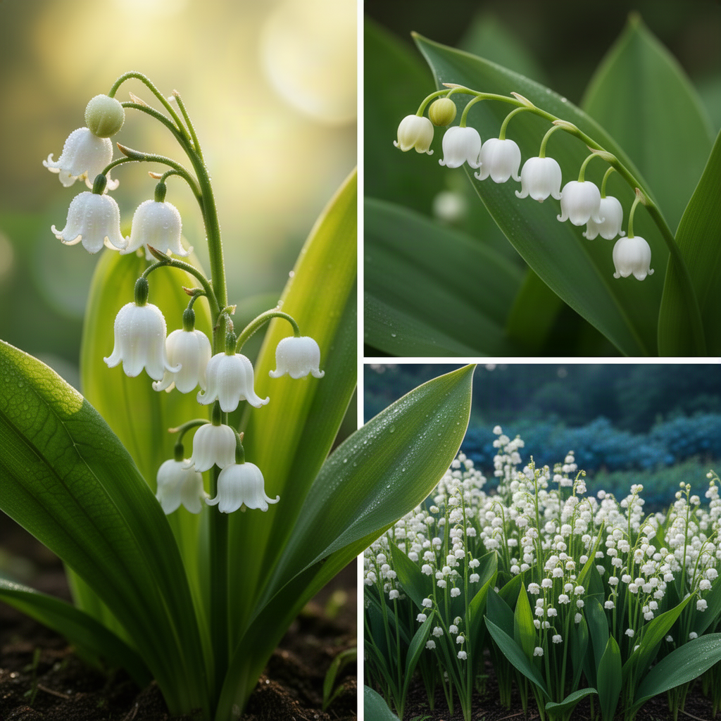 5 Lily Of The Valley Rhizomes, White Perennial Flowers For Garden Planting
