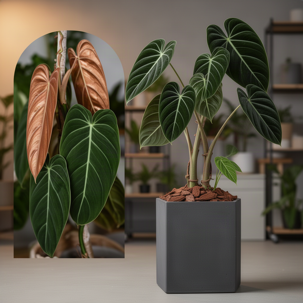 Trailing Black Gold Philodendron Live Houseplant, 5-8 Inch Tall, No Pot