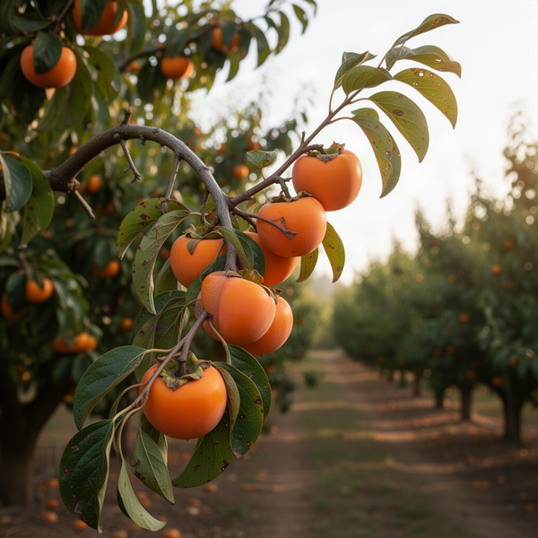 Persimmon Live Plant In Pot, One 6-12 Inch Fruit Seedling For Outdoors