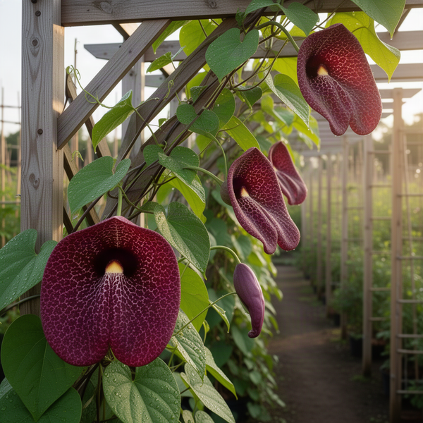 Climbing Giant Dutchman Pipe Vine, 6-12 Inch Young Live Garden Plant Tall