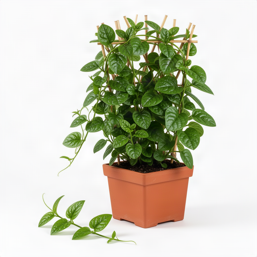 Live Malabar Spinach Vine, 4-8 Inches Tall, Starter Plant In 4-Inch Pot