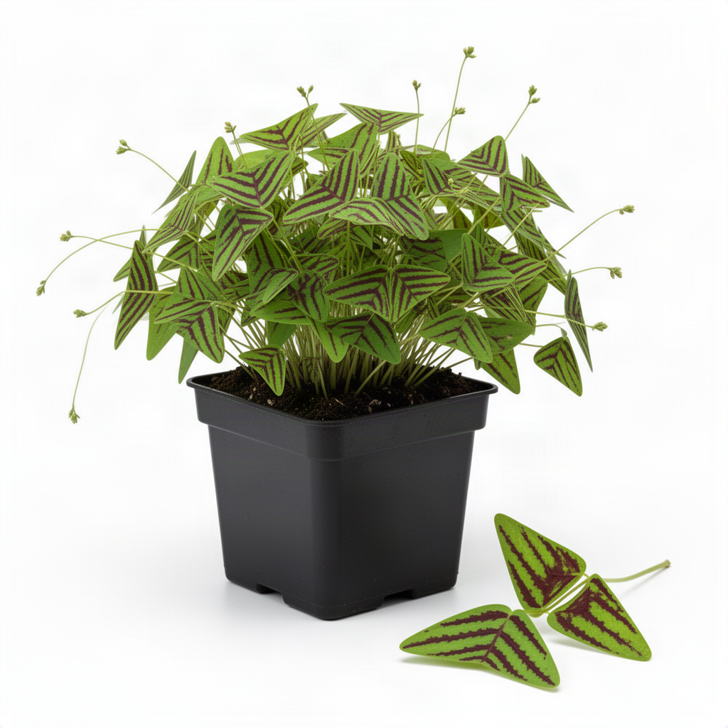2 Live Christia Obcordata Plants, Patterned Triangular Leaves, 4-8 In Tall
