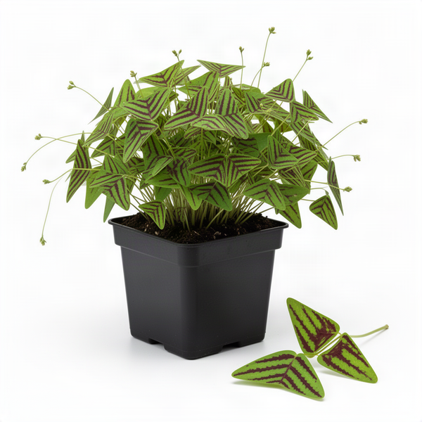 2 Live Christia Obcordata Plants, Patterned Triangular Leaves, 4-8 In Tall