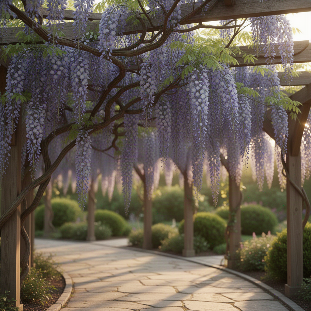 Live Blue Wisteria Tree And Vine Plant, 10-12 Inches Tall In A 2.5-Inch Pot