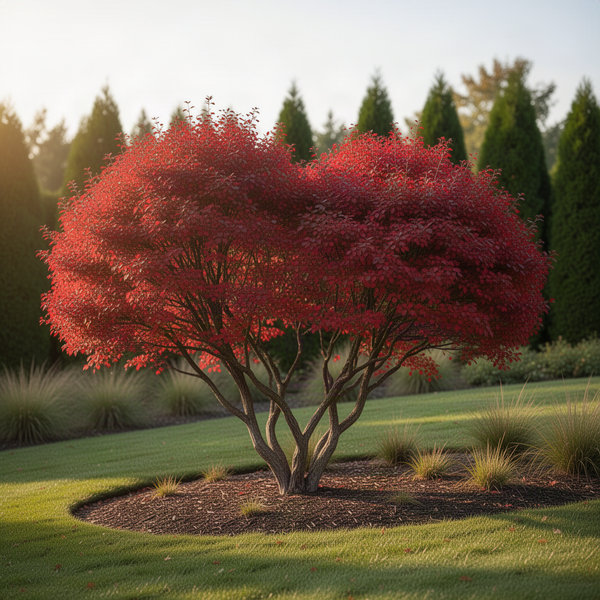 Euonymus Live Burning Bush Shrub, Hardy Outdoor Plant In A 2.5 Inch Pot