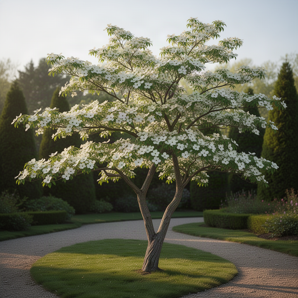Live White Flowering Dogwood Tree, 10-16 Inches Tall In Quart Nursery Pot