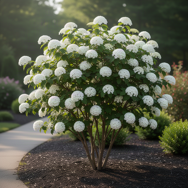 Live Japanese Snowball Viburnum Shrub, 8-10 Inch Potted Flower Bush Starter