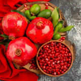 2 Live Wonderful Pomegranate Fruit Trees, Well-Rooted, 10-15 Inches Tall