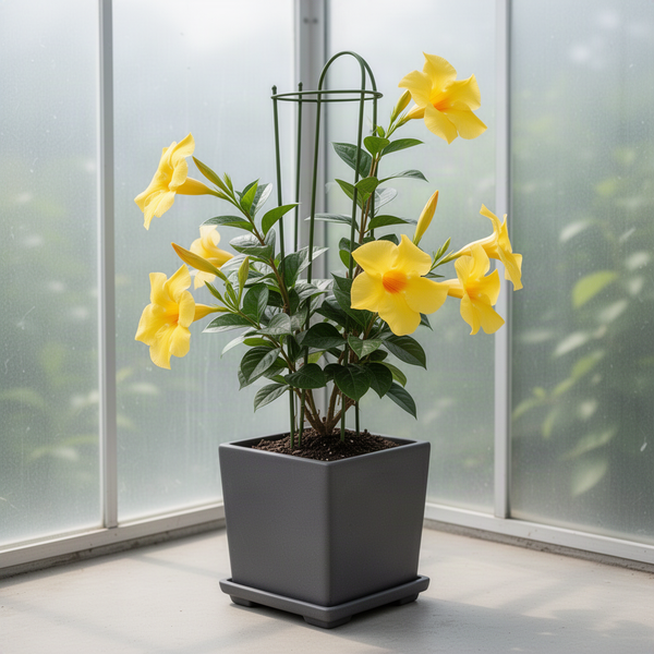 2 Pink Dipladenia Live Plants, 4-8 Inch Patio Container Flowering Vine