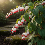 4 White Bleeding Heart Live Vine Plants, 5-10 Inches Tall, Bell Blooms