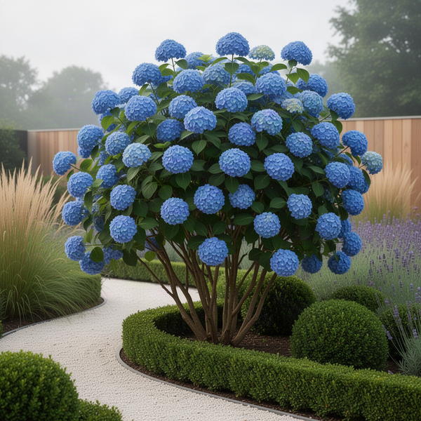 2 Live Blue Hydrangea Plants, 6-12 Inch Tall Flower Bushes For Planting