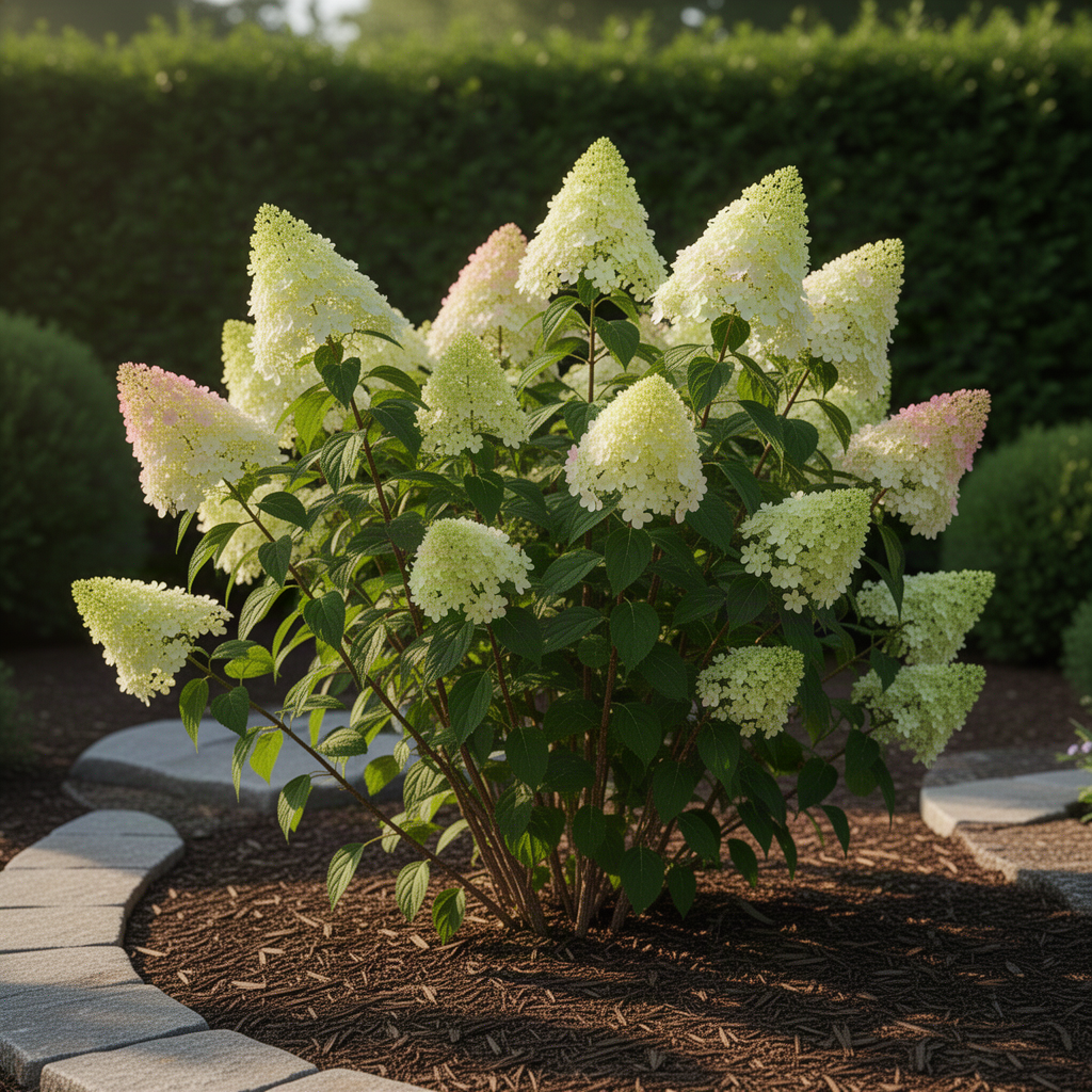 Light Lime Hydrangea Tree, Live Flowering Shrub Plant, 6-12 Inches Tall