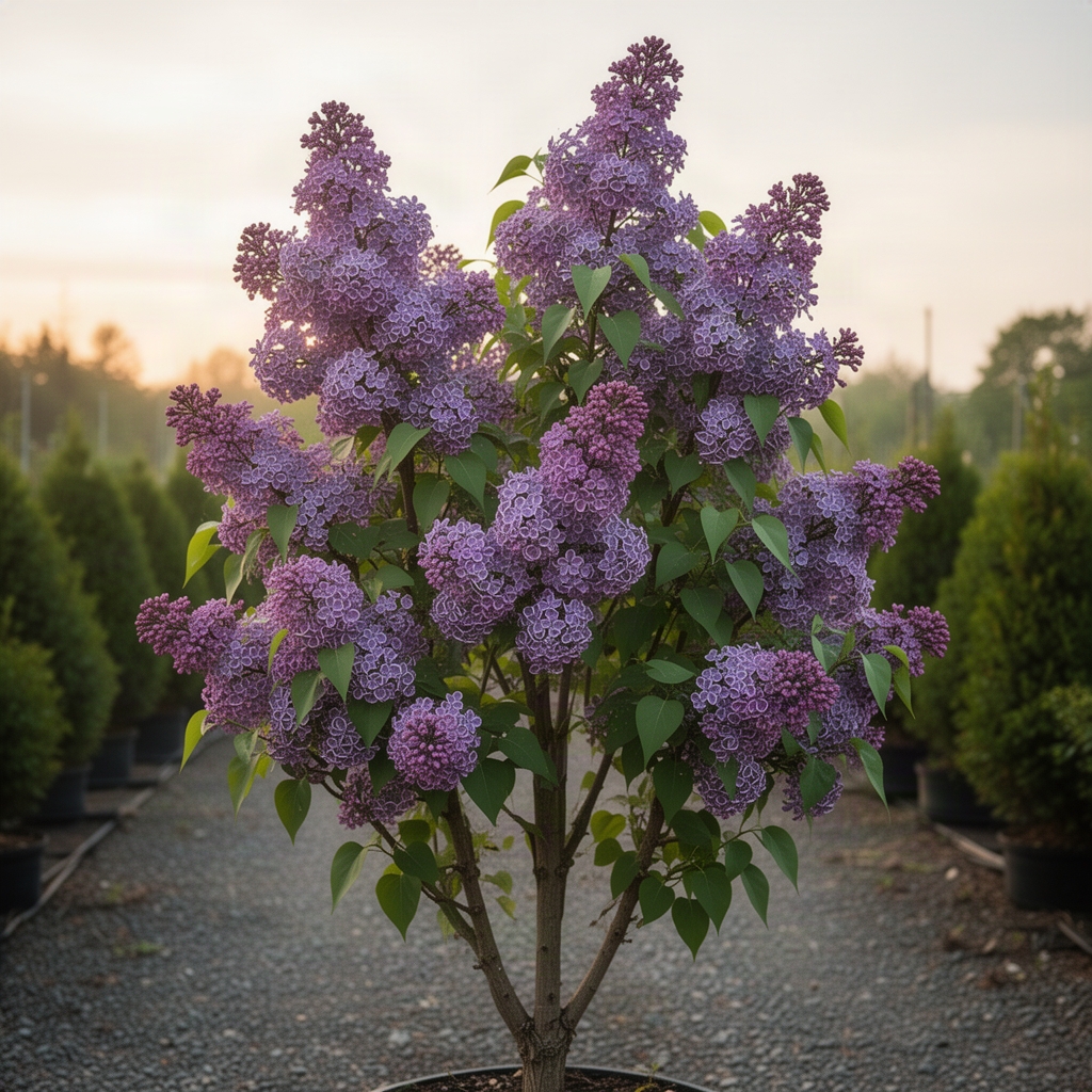 Purple Lilac Live Plant, Quart Pot, 6-12 Inch Tall Outdoor Perennial Shrub