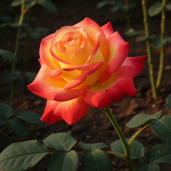 Live Peace Rose Bush, 5-10 Inch Starter Plant For Indoor Or Outdoor Use