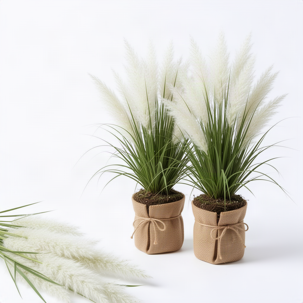 2 Live White Muhly Grass Plants, 5-9 Inch Perennial For Garden Borders