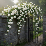 Live White Rose Flower Plant, Fragrant Bare Root For Landscape Planting