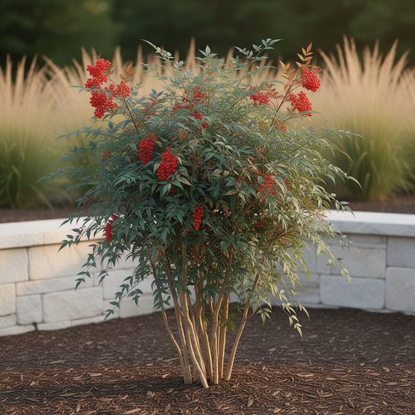 Live Nandina Garden Shrub, 6-9 Inches Tall In 2.5 Inch Pot, Hardy Bush