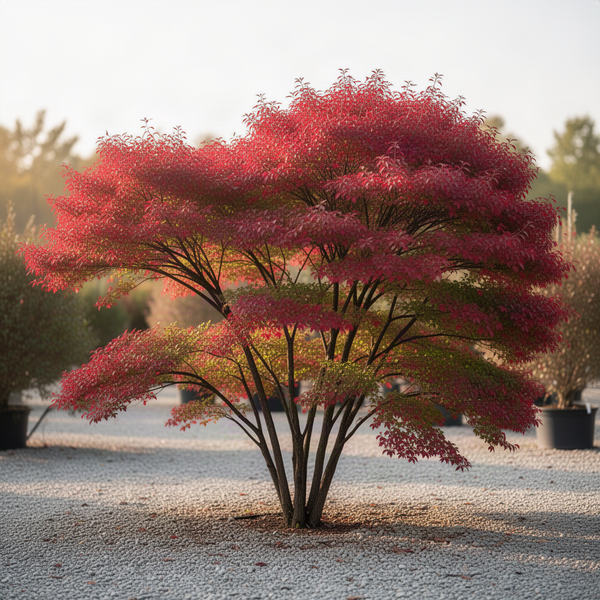 5 Live Bare Root Dwarf Burning Bush Plants, 6-12 Inch Tall Outdoor Shrubs