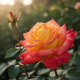 Live Love Rose Bush Starter Plant, 7-10 Inch Tall, Orange Double Blooms