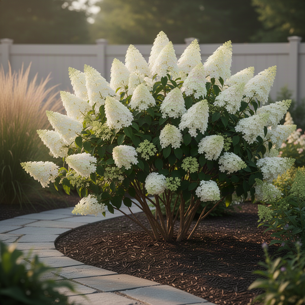 White Hydrangea Live Plant, 5-11 Inch Starter Flower Shrub For Gardens