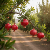 3 Live Red Pomegranate Trees, 8-10 Inch Tall Plants For Garden Growing