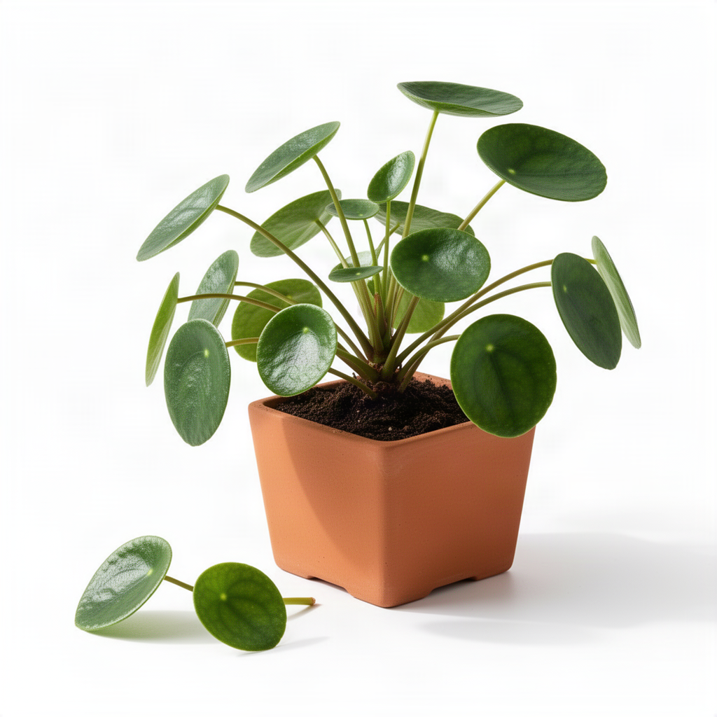 Live Pilea Money Plant, 5-7 Inch Indoor Houseplant, Easy-Care Perennial