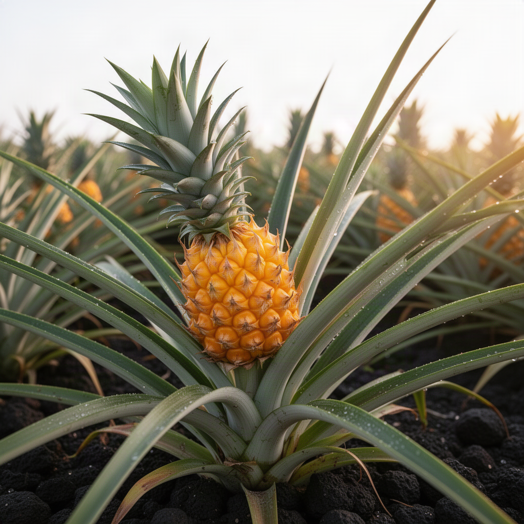 Live Pineapple Fruit Plant, 5-8 Inch Seedling For Containers And Gardens
