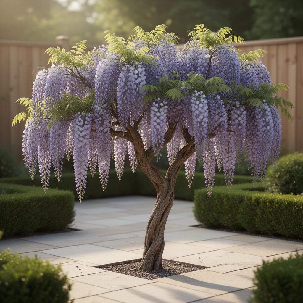 2 Live Blue Wisteria Trees, 10-12 Inch Tall Flower Vines In 2.5 Inch Pots