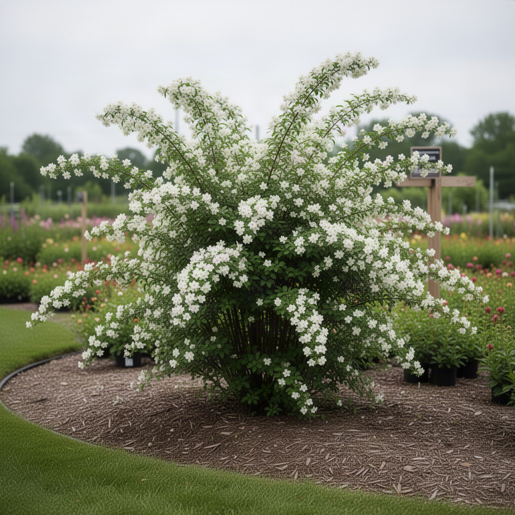 Live Mock Orange Shrub In Pot, Fragrant White Flowers For Outdoor Gardens