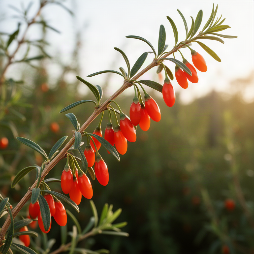 Goji Berry Live Fruit Plant, Half Gallon Pot, 8-12 Inches Tall, Outdoor