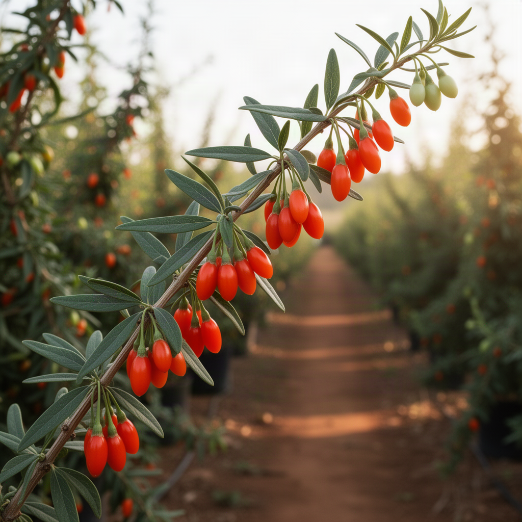 Live Goji Berry Tree, 5-9 Inch Cold Hardy Plant For Home Garden Spaces
