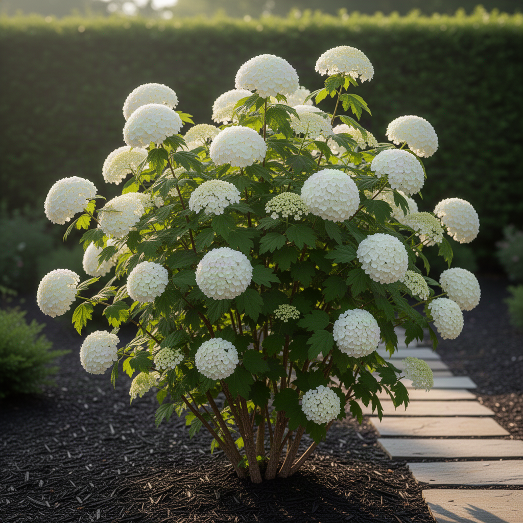 2 Live Snowball Viburnum Shrubs, Hardy Outdoor Plants, 1-2 Feet Tall Each