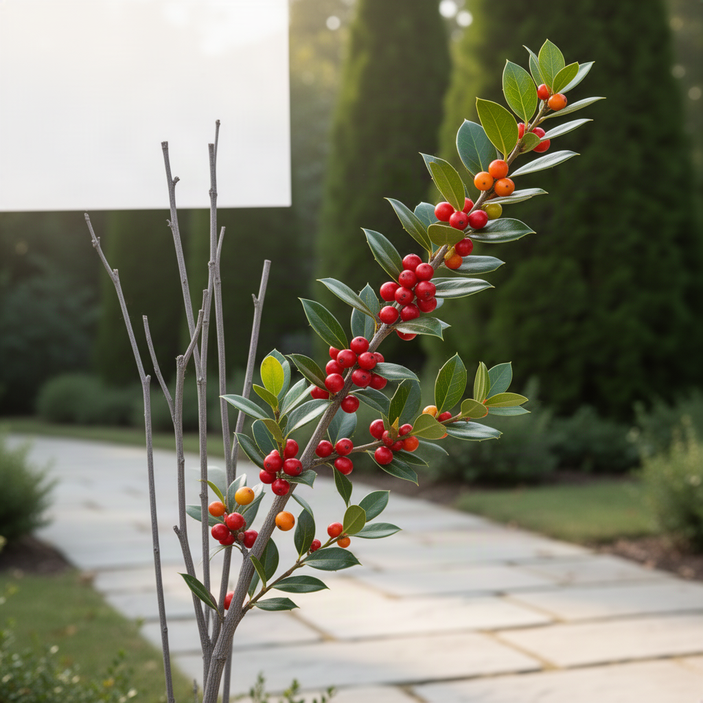 Live Yaupon Holly Shrub, 4-6 Inch Upright Plant For Landscape Border Areas