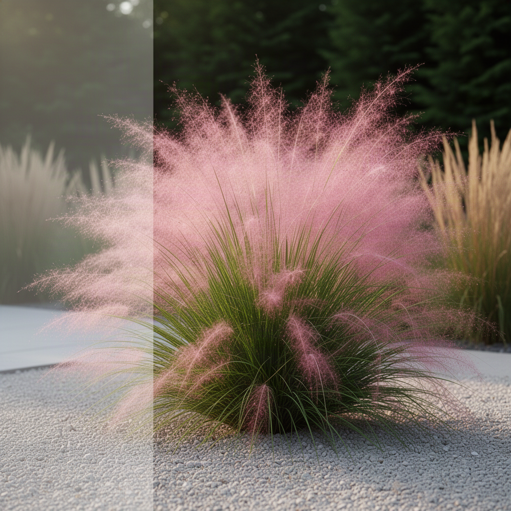 2 Live Pink Muhly Grass Plants, 5-9 Inch Tall For Indoor Outdoor Planting