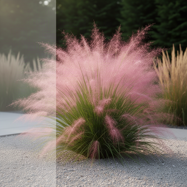 2 Live Pink Muhly Grass Plants, 5-9 Inch Tall For Indoor Outdoor Planting