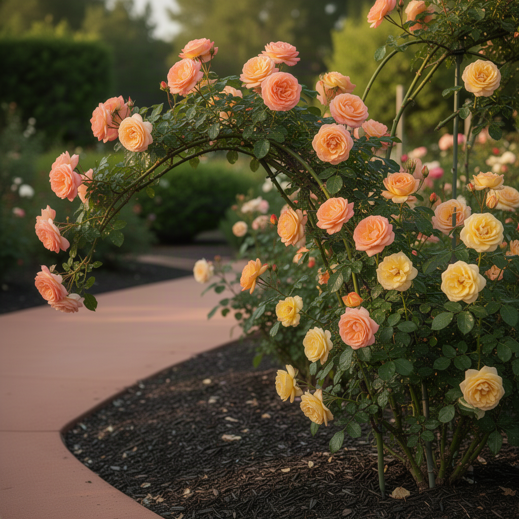 Live Garden Rose Bush, Random Single Plant With Fragrant Reblooming Flowers
