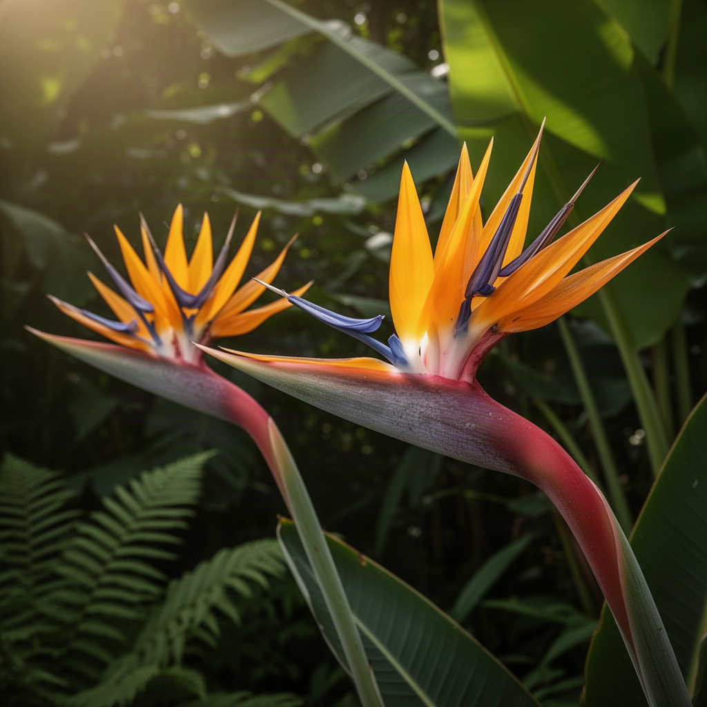 2 Tropical Bird Of Paradise Live Plants, Strelitzia Reginae For Patio Decor