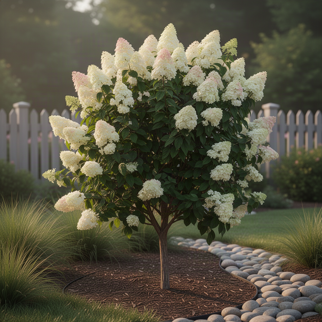 2 Pink Hydrangea Live Plants, 6-12 Inch Tall Shrubs With Large Pink Blooms